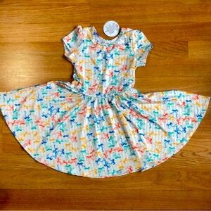 Dot Dot smile cap sleeve, twirly dress